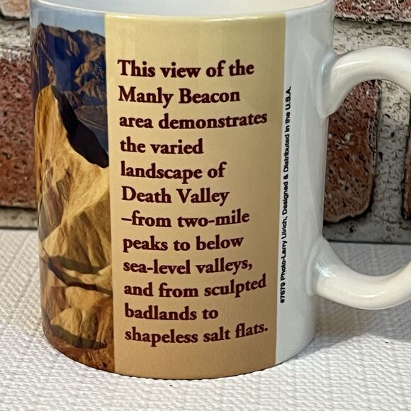 Death Valley National Park Ceramic Coffee Mug 16 oz Multi Manly Beacon Badlands - Picture 5 of 13